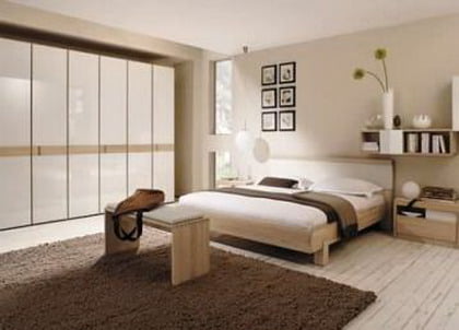 Dormitorios marrón y blanco decoracion estiloydeco Salon marron y blanco