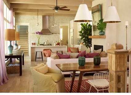 Espacios unificados (cocina salón comedor) vogue Comedor y cocina americana