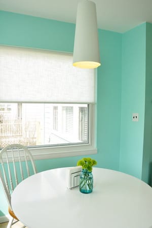 Estilo retro en una cocina roja y turquesa - Decoración de Interiores y