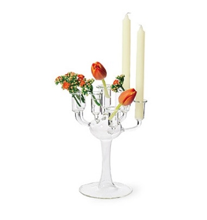 lavar Posada lanzamiento Candelabros con flores y velas - Decoración de Interiores y Exteriores -  EstiloyDeco