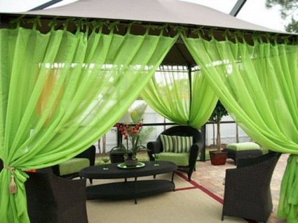 Decoración con telas en jardines y terrazas decoracion estiloydeco
