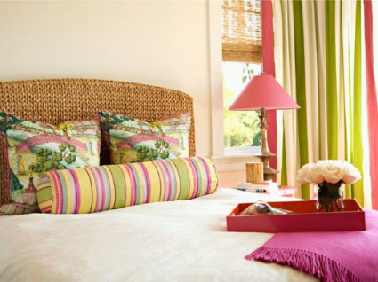 Habitaciones matrimoniales con mucho color decoracion estiloydeco