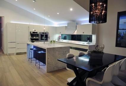 Luz indirecta en la cocina decoracion estiloydeco Luces led cocinas