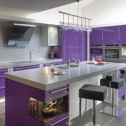 Cocinas violeta decoracion estiloydeco