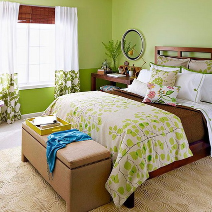 Dormitorios en color verde - Decoración de Interiores y Exteriores