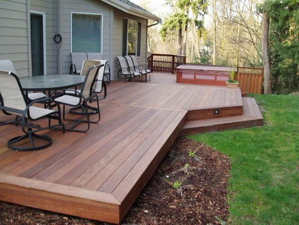 Patios con deck decoracion estiloydeco Covered patio decoración