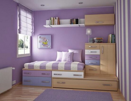 Dormitorios lila. Ideas para decorar dormitorios en color lila.