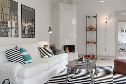 Salones nórdicos con chimenea decoracion estiloydeco