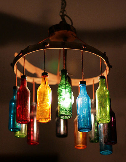 Ideas para decorar botellas vidrio - Decoración de Interiores Exteriores - EstiloyDeco
