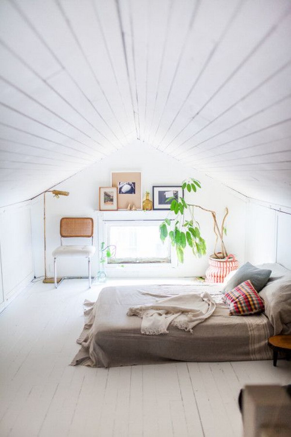 Dormitorios en áticos. Ideas para habitaciones en altillos.