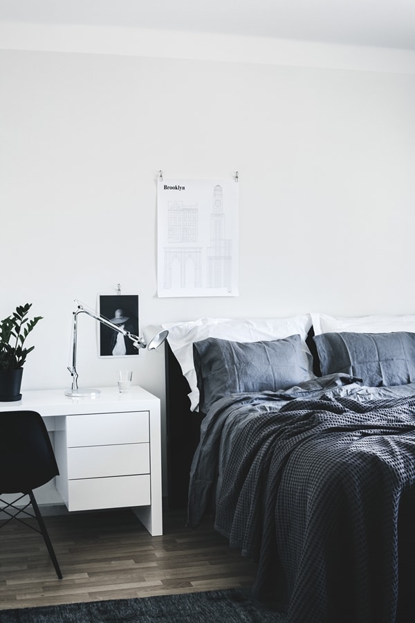 La elegancia de los dormitorios en blanco y negro - Decoración de