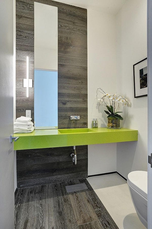 Baños en color verde, una buena opción - Decoración de Interiores y
