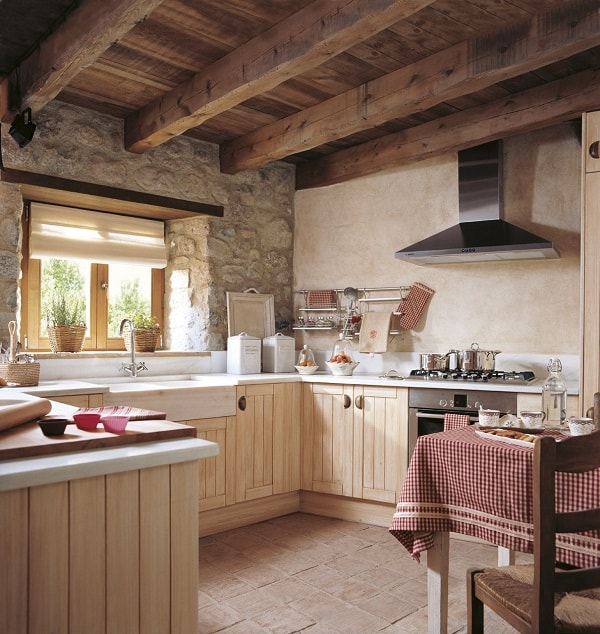 Cocinas que nos inspiran decoracion estiloydeco Cocina americana rustica pequeña