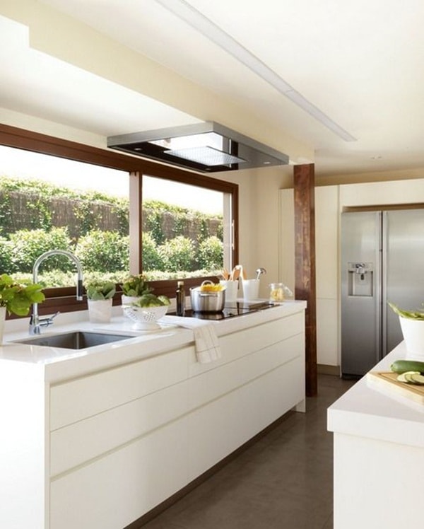 Ventanas y luz natural en cocinas decoracion estiloydeco Cocinas alargadas