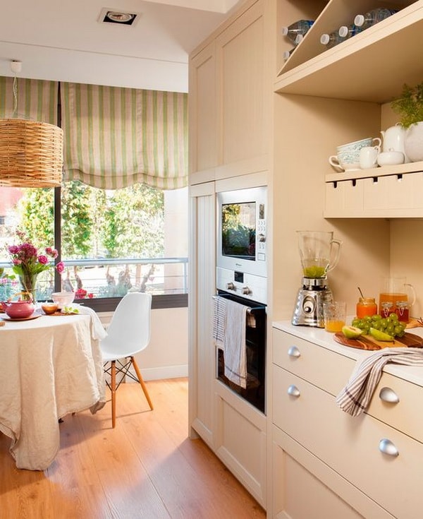 Cocina comedor. Ideas para decorar una cocina con zona de comedor.