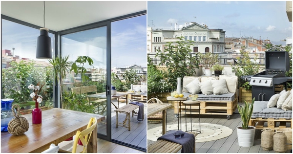 Una casa con estilo nórdico y mediterráneo. Reforma.