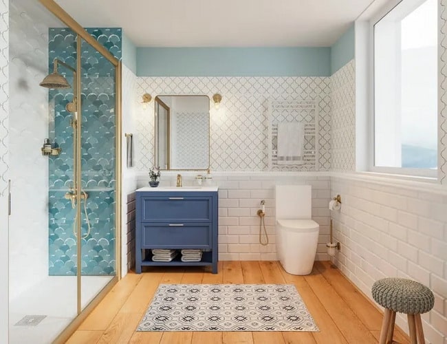 Revestimientos para baños modernos