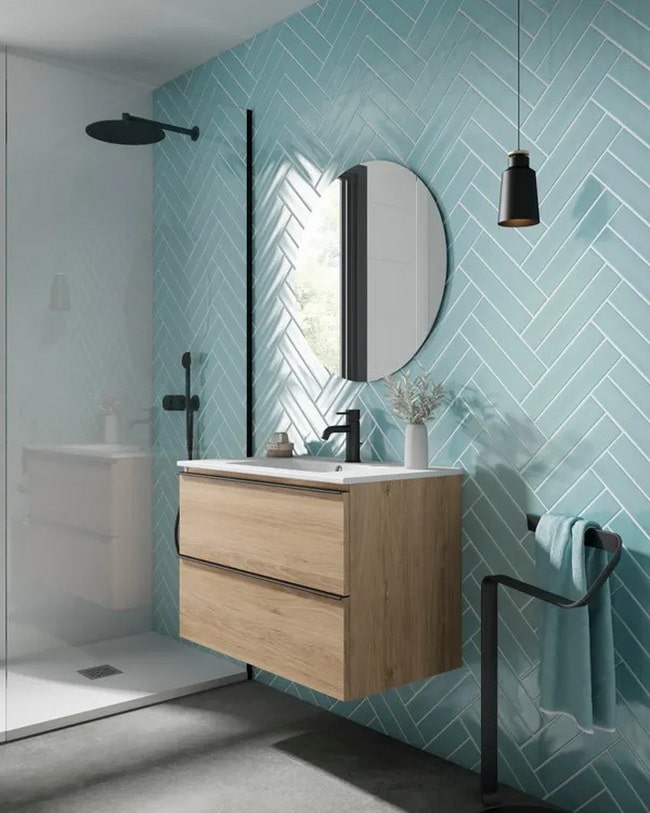 Muebles suspendidos para baños modernos