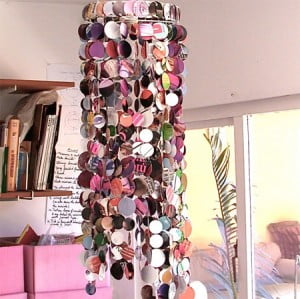 lampara-de-techo-de-papel-reciclado