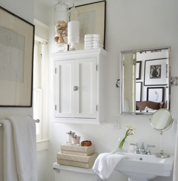 Delicados baños en color blanco - Decoración de Interiores y Exteriores