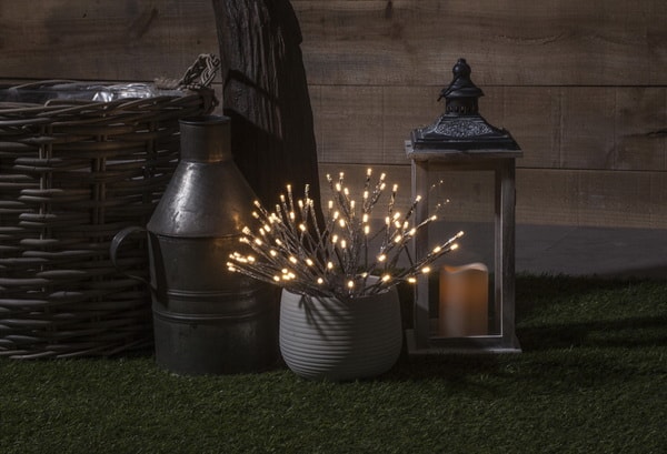 Decoración navideña con luces LED