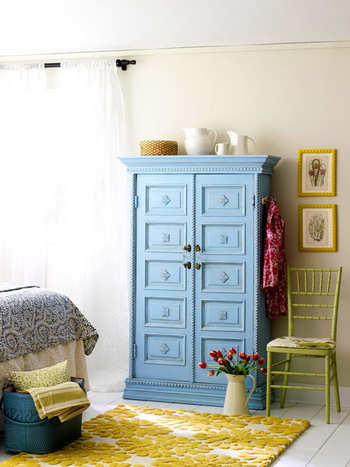 mueble azul