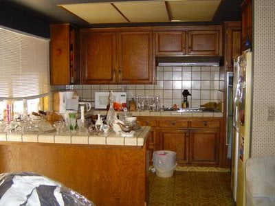 antes y despues cocina