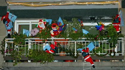 balcon papa noel