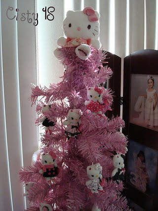 decoracion arbol navidad hello kitty