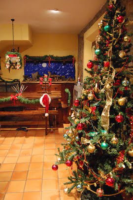 decoracion navidad rojo y verde