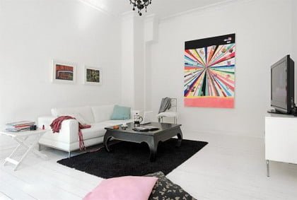 un piso en blanco y negro19