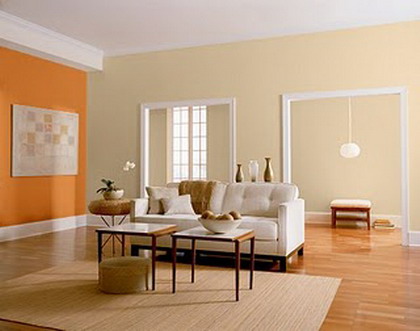 Ideas y detalles para un living naranja - Decoración de Interiores y