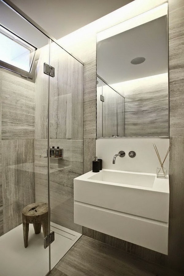 Espejos grandes para baños pequeños
