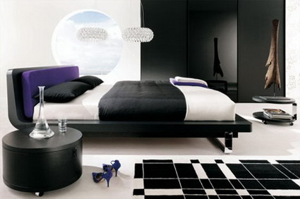 Color negro en el dormitorio - Decoración de Interiores y Exteriores