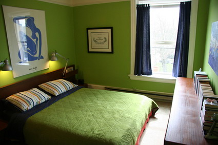 Color verde en el dormitorio - Decoración de Interiores y Exteriores