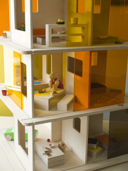 casas en miniatura de carton