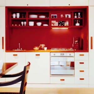 Inspiración para una cocina roja - Decoración de Interiores y