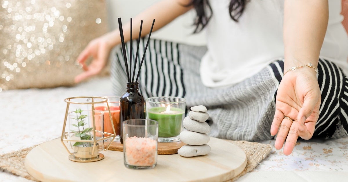 Decoración femenina estilo zen