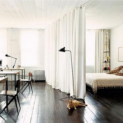 Dividir espacios con cortinas