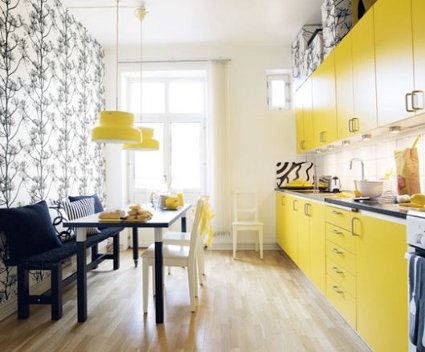 Amarillo en la decoración de la cocina - Decoración de Interiores y