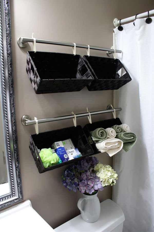 Cestos para almacenar en el baño