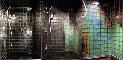 Baño que cambia de color