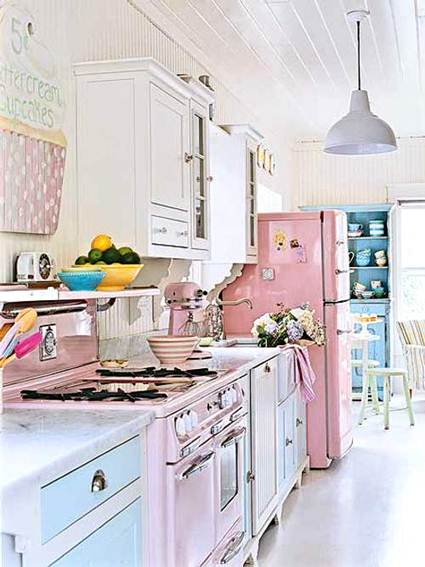 Colores pastel para la cocina