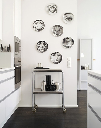 Pared decorada con platos