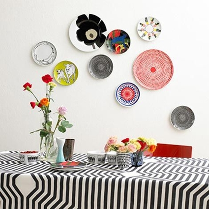 Decoración de paredes con platos