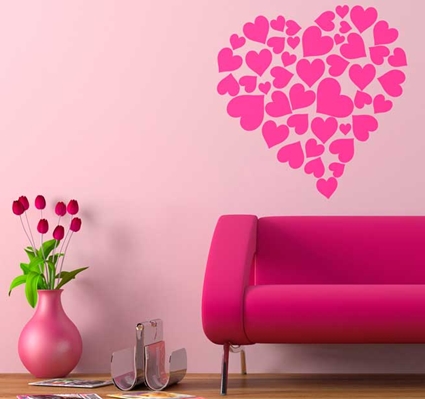 Papel tapiz con corazones