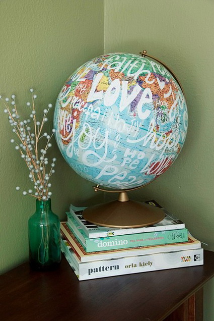 Globos terráqueos para decorar