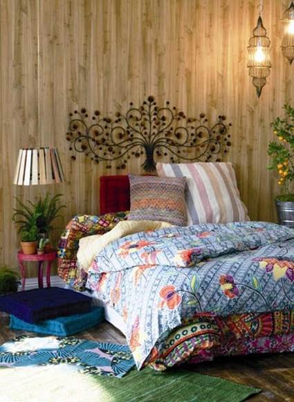 dormitorio boho chic