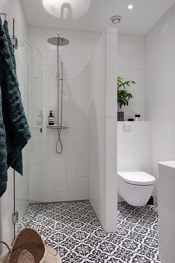 Duchas de obra para baños pequeños