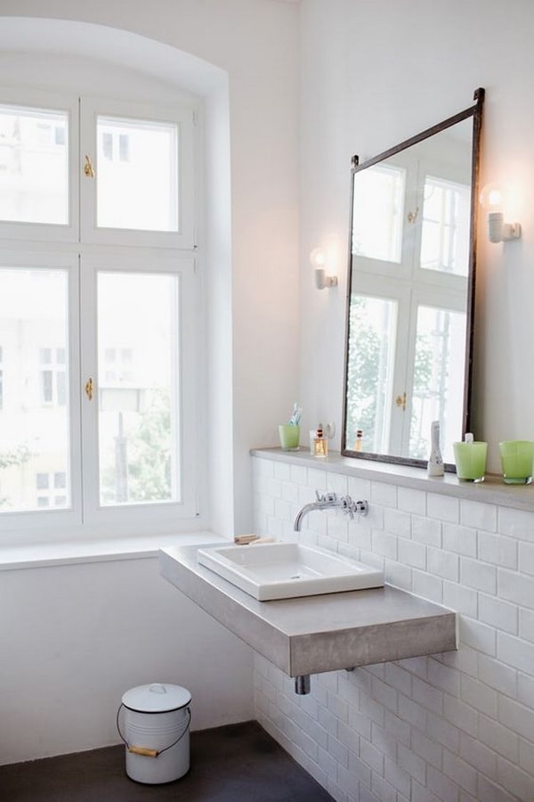 Encimera de baño de obra